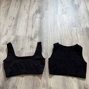 Black Sports Bra Set